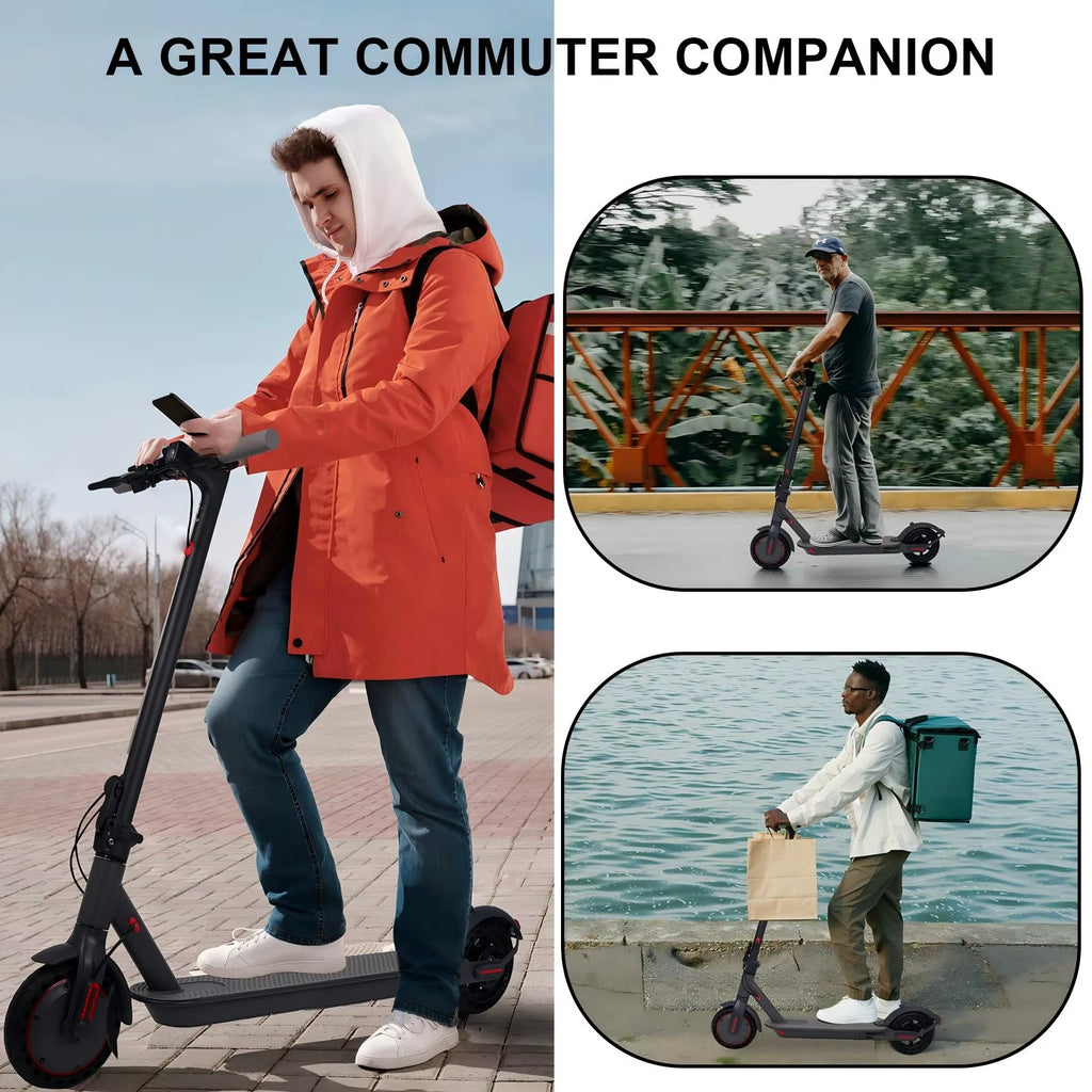 Electric Scooter 350W 10.5Ah 36V Waterproof and Shock-Absorbing Foldable APP Lock Function E-SCOOTER Local Shipping