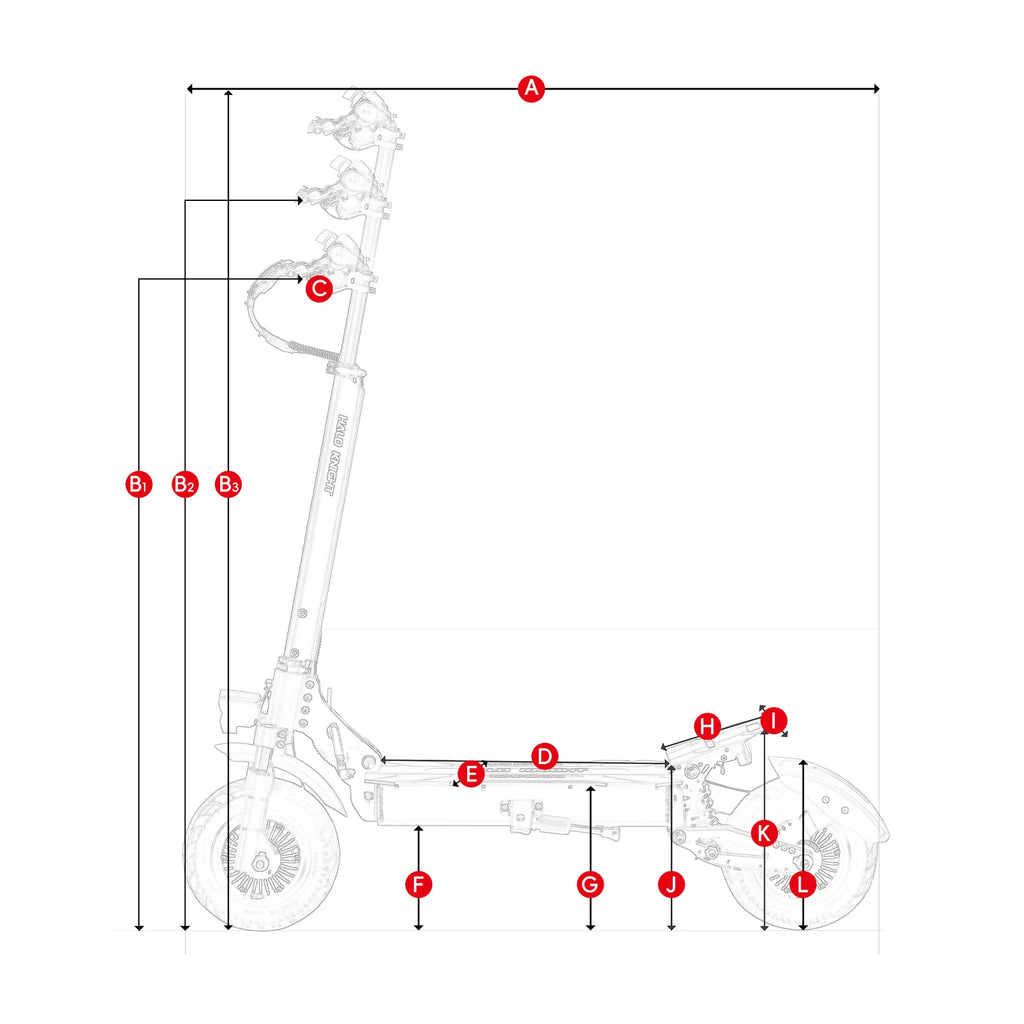 HALO KNIGHT T104 Adult Electric Scooter 2400W Dual Motor 52V Foldable Kick Escooter