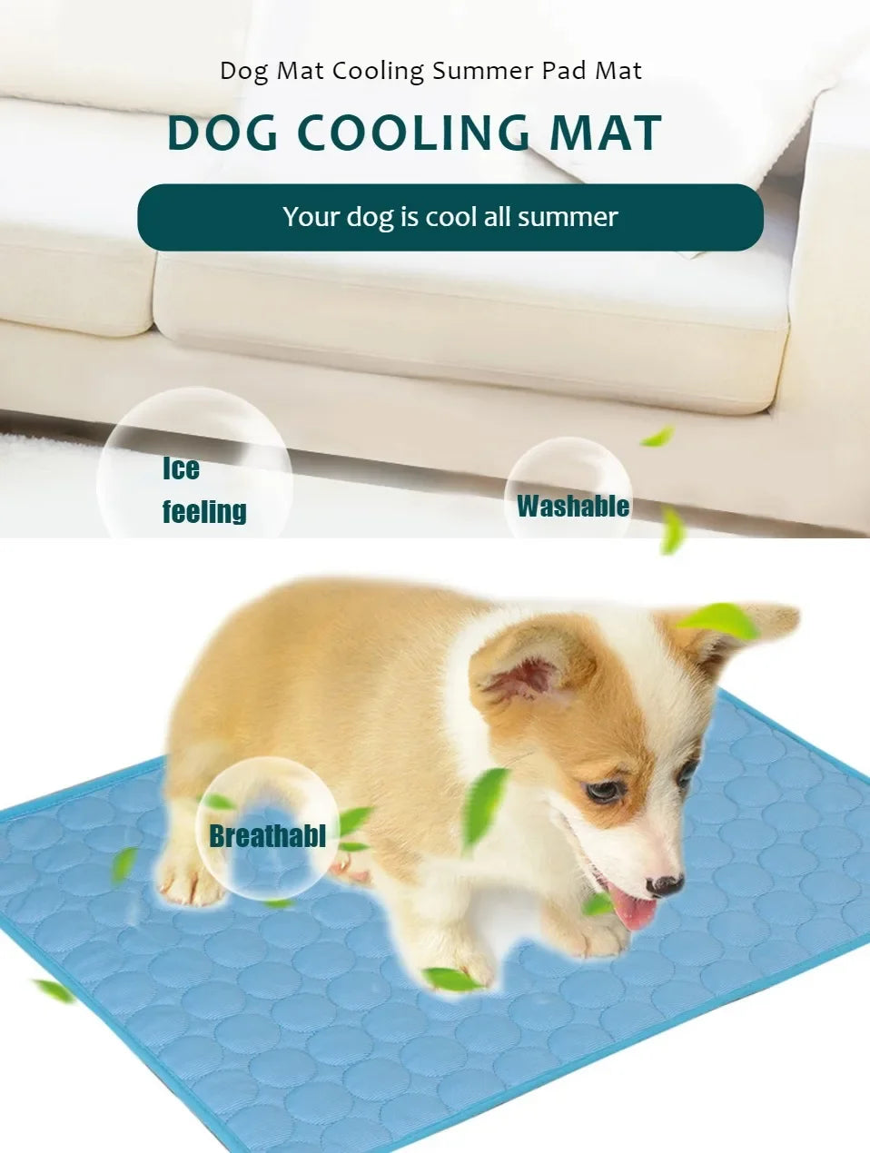 Cooling Summer Pad Mat For Dogs & Cats