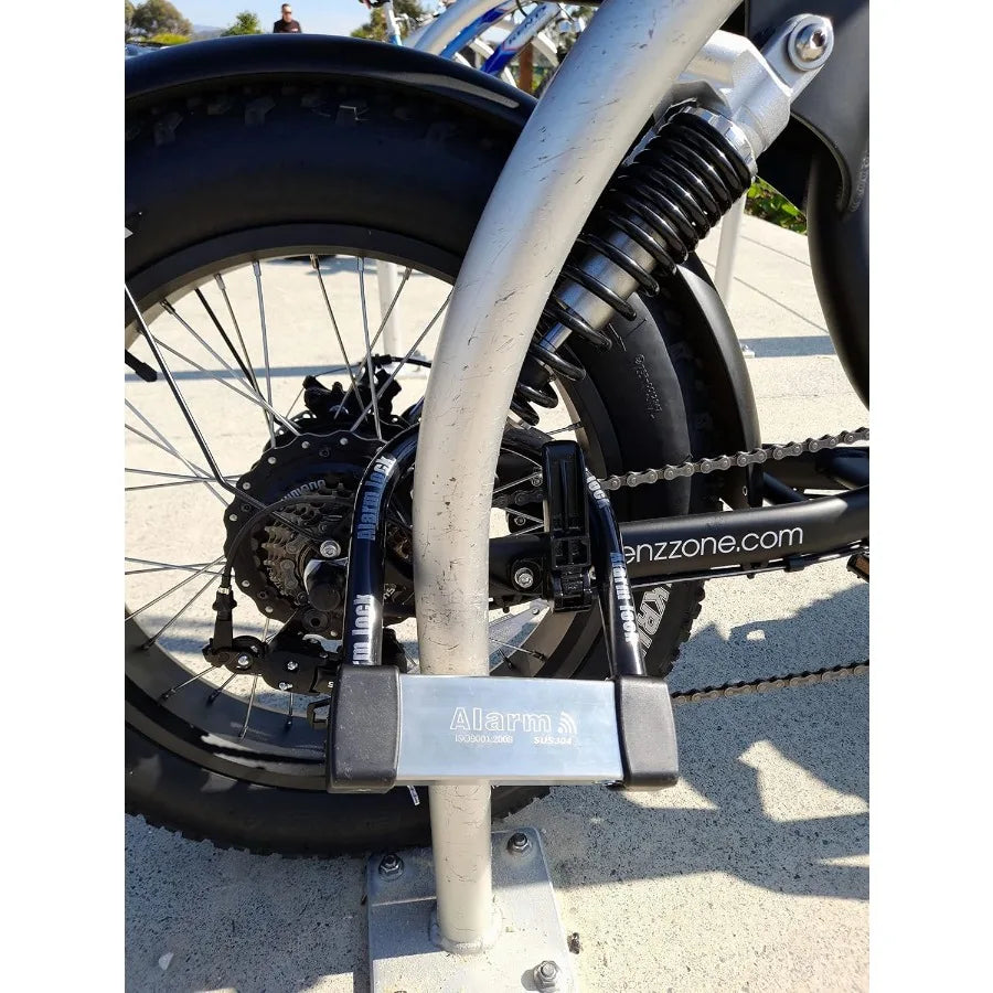 Heavy Duty Anti Theft Alarm U Lock 16mm Stainless Steel with 3 Keys Weatherproof Design