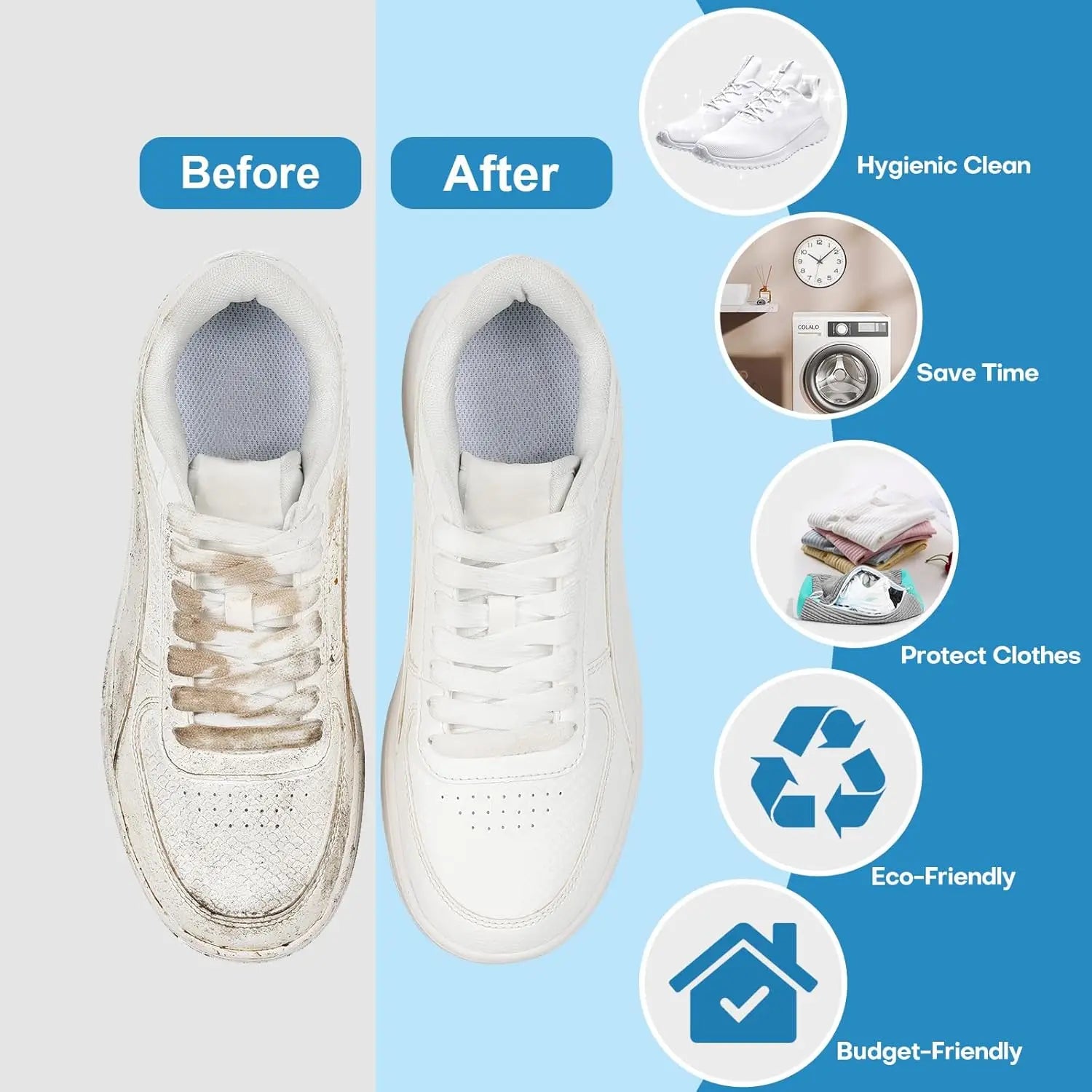 Reusable Sneaker Cleaning Bag for Washer Dryer