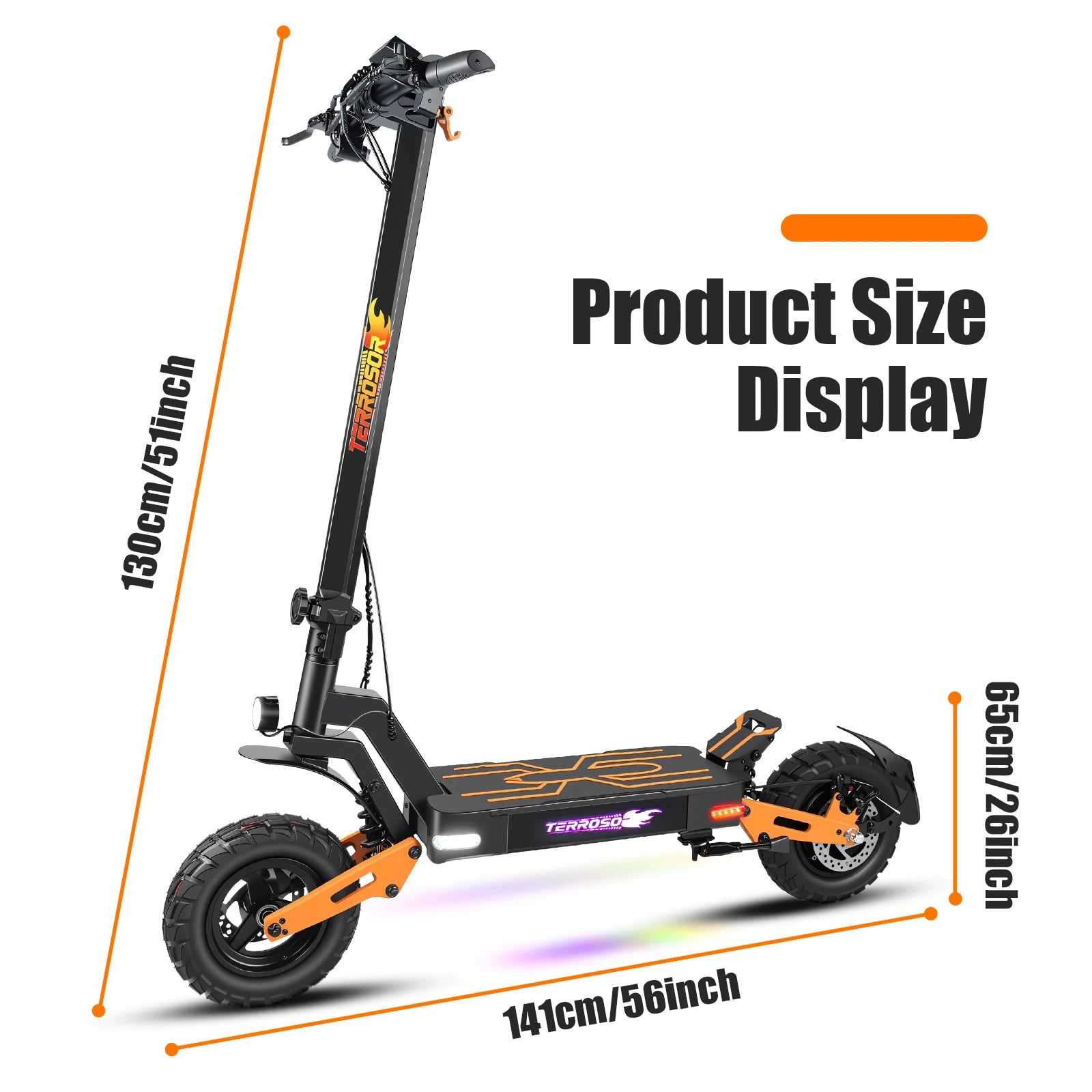 1200W Motor, Folding E-Scooter