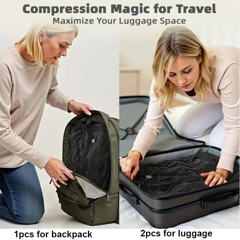 Travel Vacuum Compression Bag with Air Pump