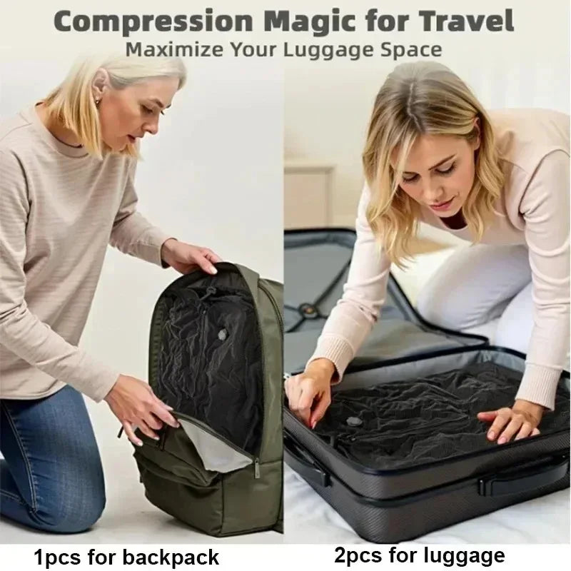 Travel Vacuum Compression Bag with Air Pump