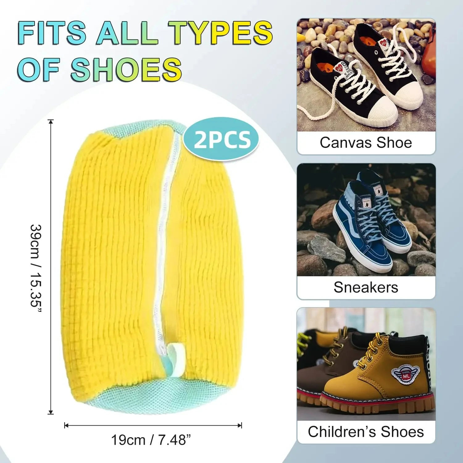 Reusable Sneaker Cleaning Bag for Washer Dryer