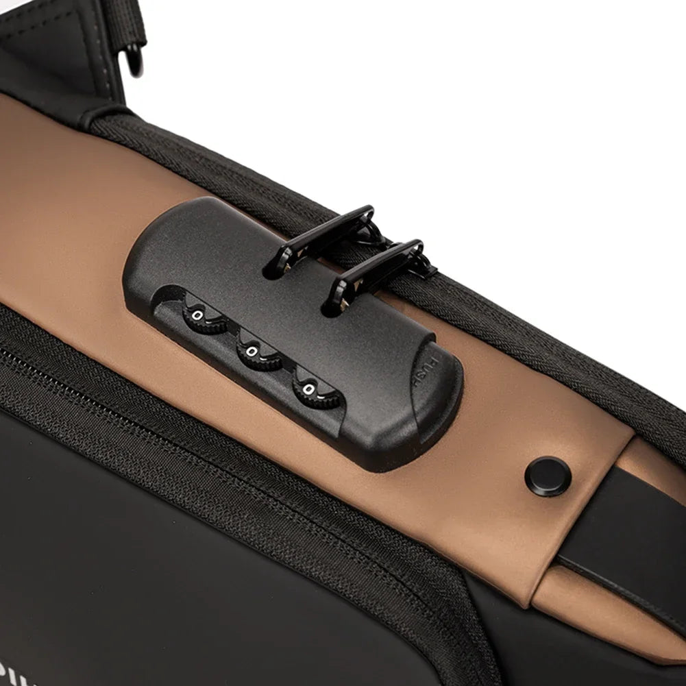 USB Shoulder Bag Crossbody Travel Sling Pack Messenger Multifunction Designer Anti-theft Pack Chest Bag Male Luxury Brand Men