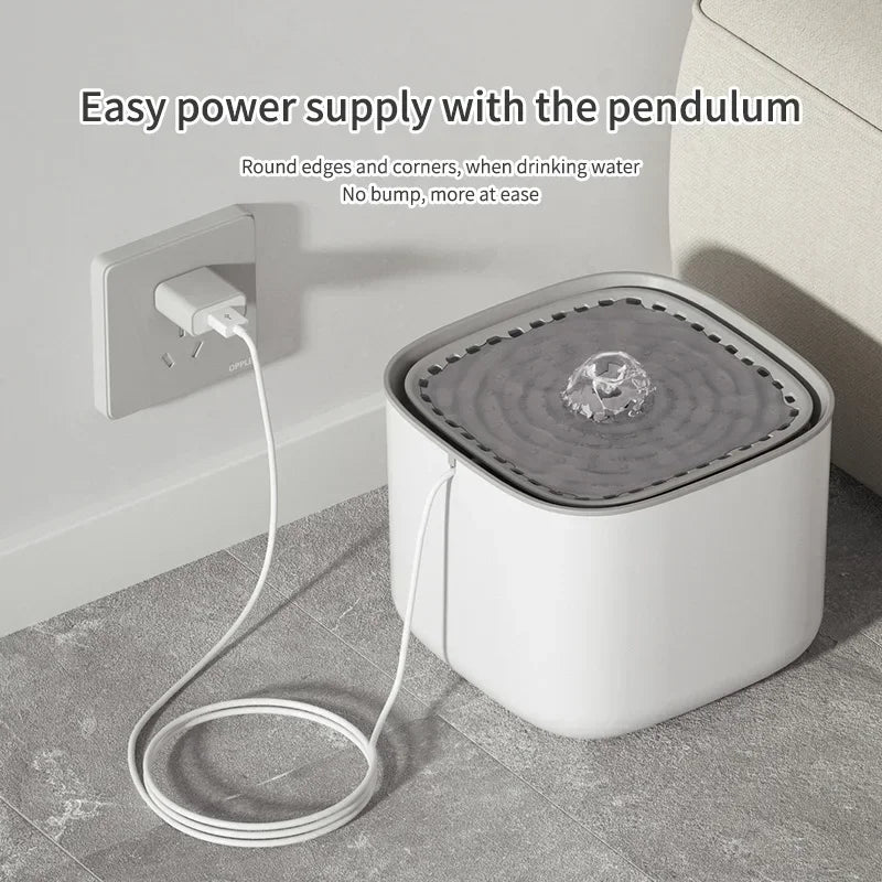 Automatic Pet Drinking Fountain Large Capacity USB Electric Silent Filter