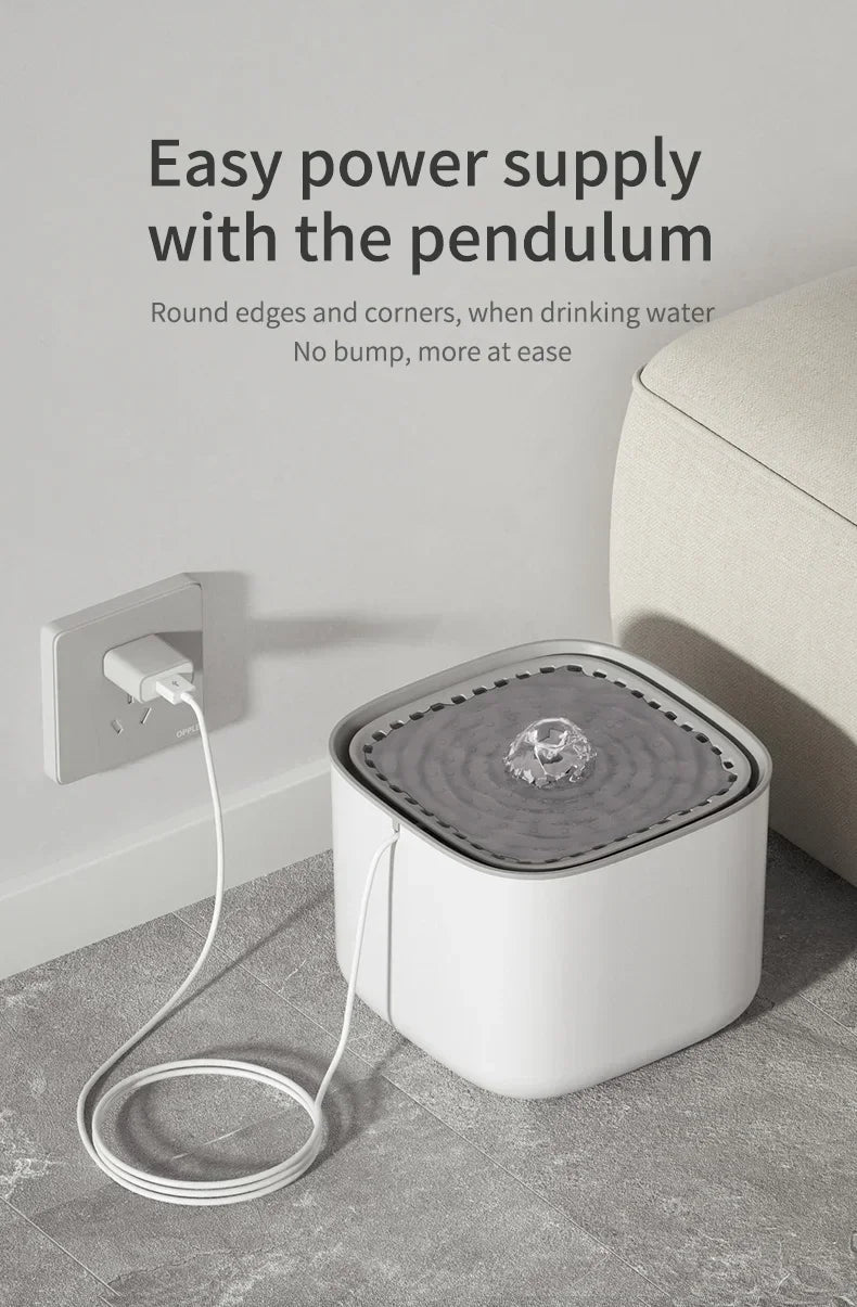 Automatic Pet Drinking Fountain Large Capacity USB Electric Silent Filter