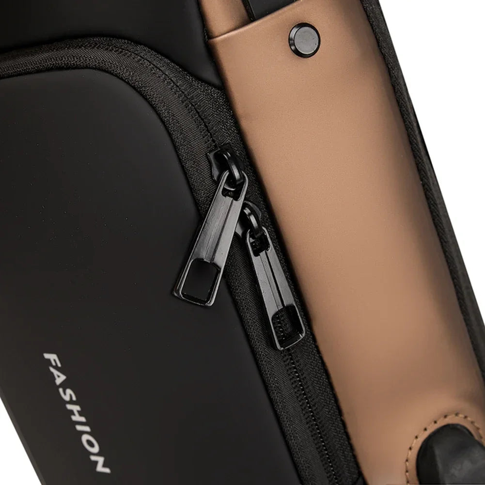 USB Shoulder Bag Crossbody Travel Sling Pack Messenger Multifunction Designer Anti-theft Pack Chest Bag Male Luxury Brand Men