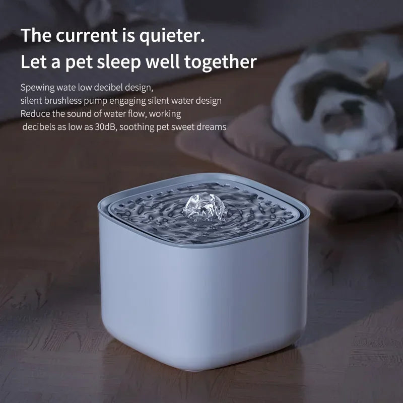 Automatic Pet Drinking Fountain Large Capacity USB Electric Silent Filter