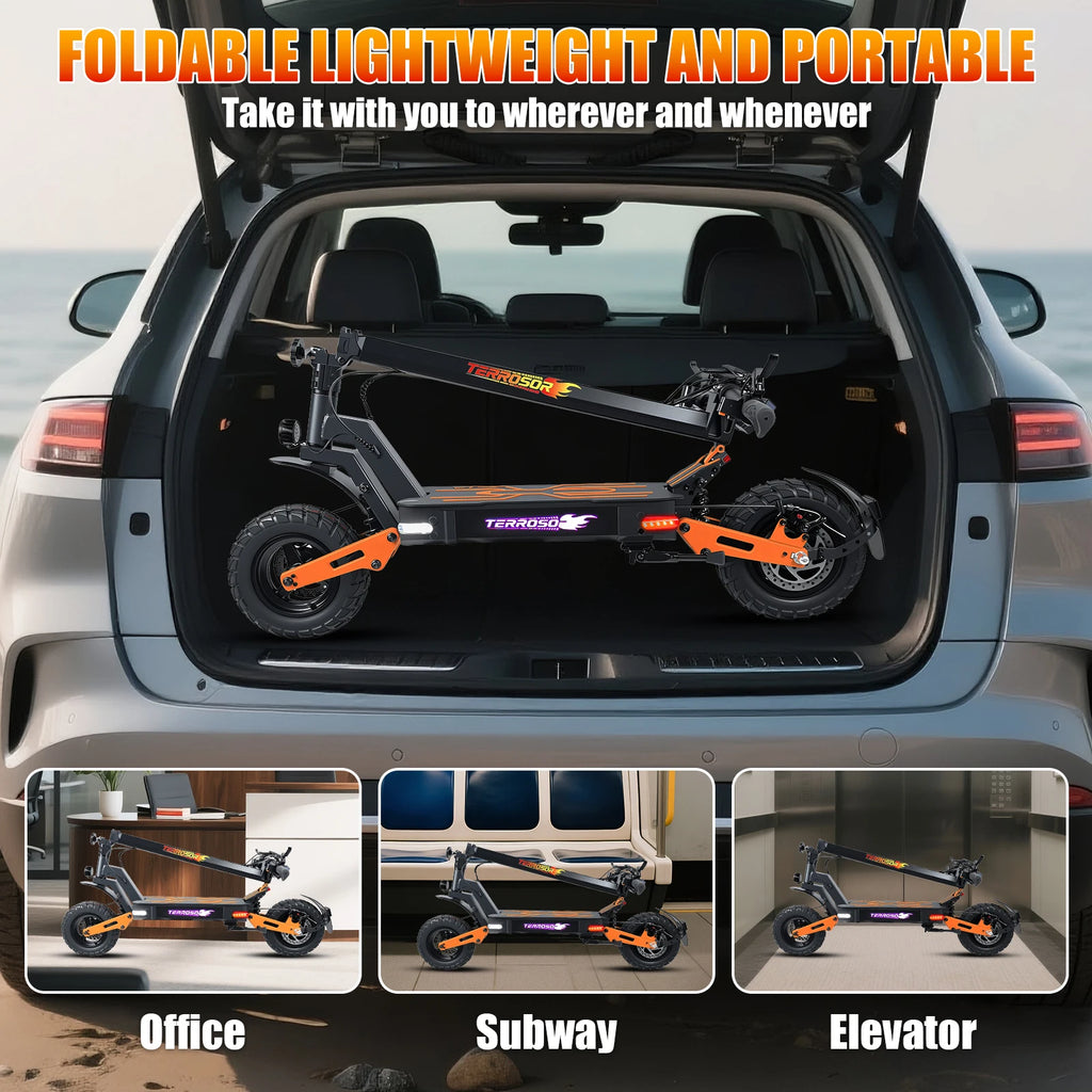 1200W Motor, Folding E-Scooter