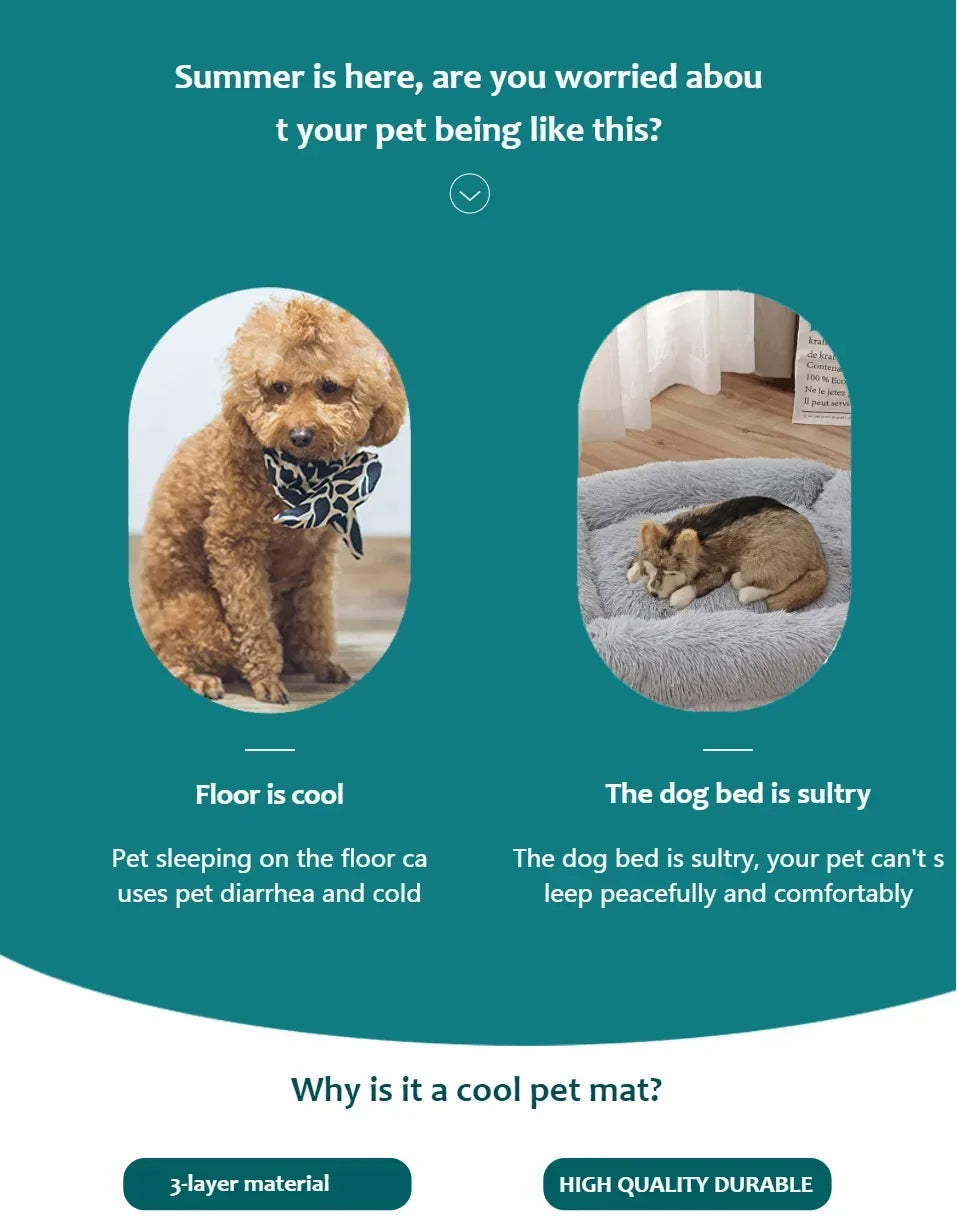 Cooling Summer Pad Mat For Dogs & Cats