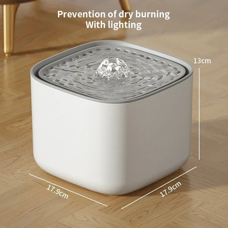 Automatic Pet Drinking Fountain Large Capacity USB Electric Silent Filter