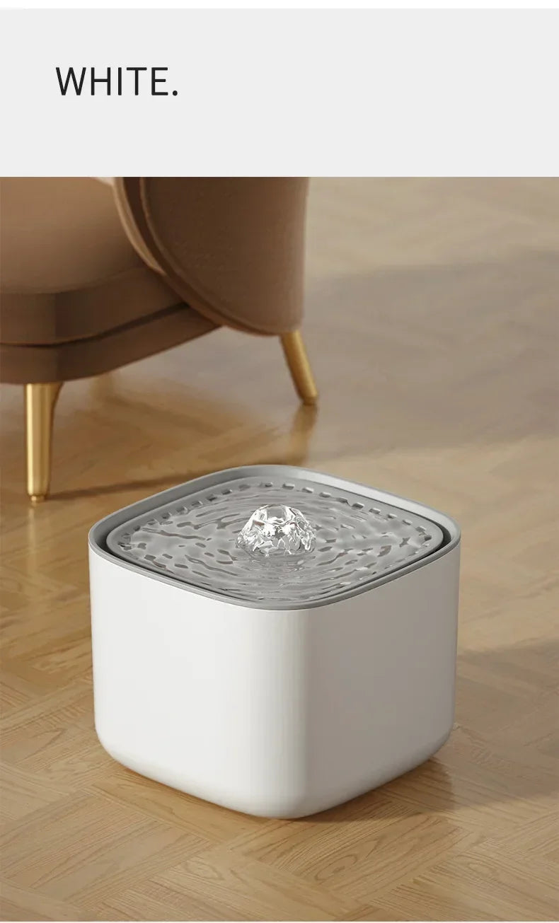 Automatic Pet Drinking Fountain Large Capacity USB Electric Silent Filter