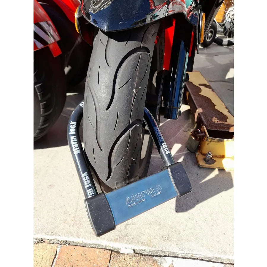 Heavy Duty Anti Theft Alarm U Lock 16mm Stainless Steel with 3 Keys Weatherproof Design