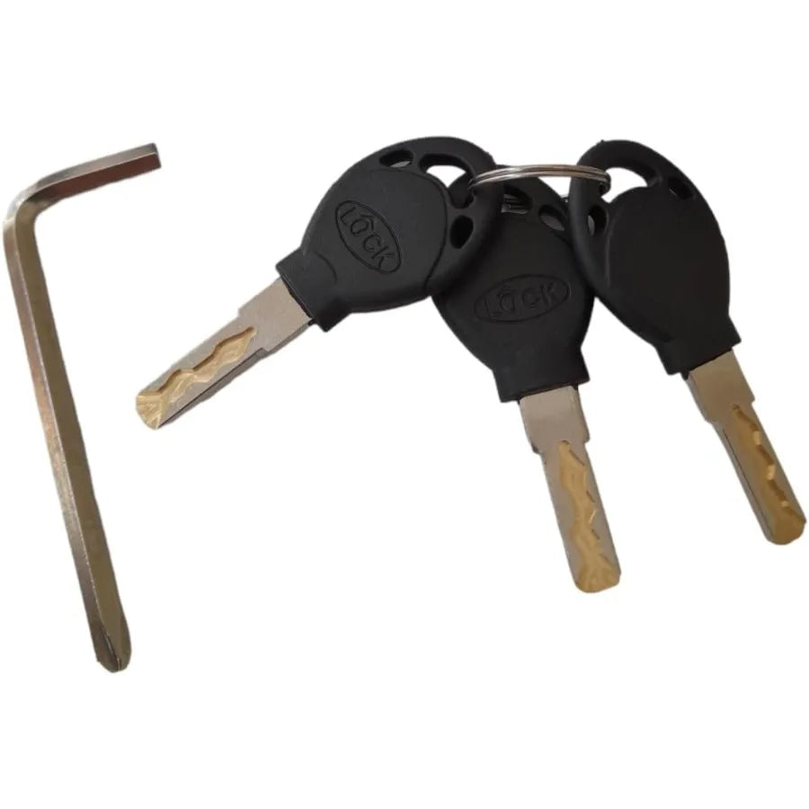 Heavy Duty Anti Theft Alarm U Lock 16mm Stainless Steel with 3 Keys Weatherproof Design