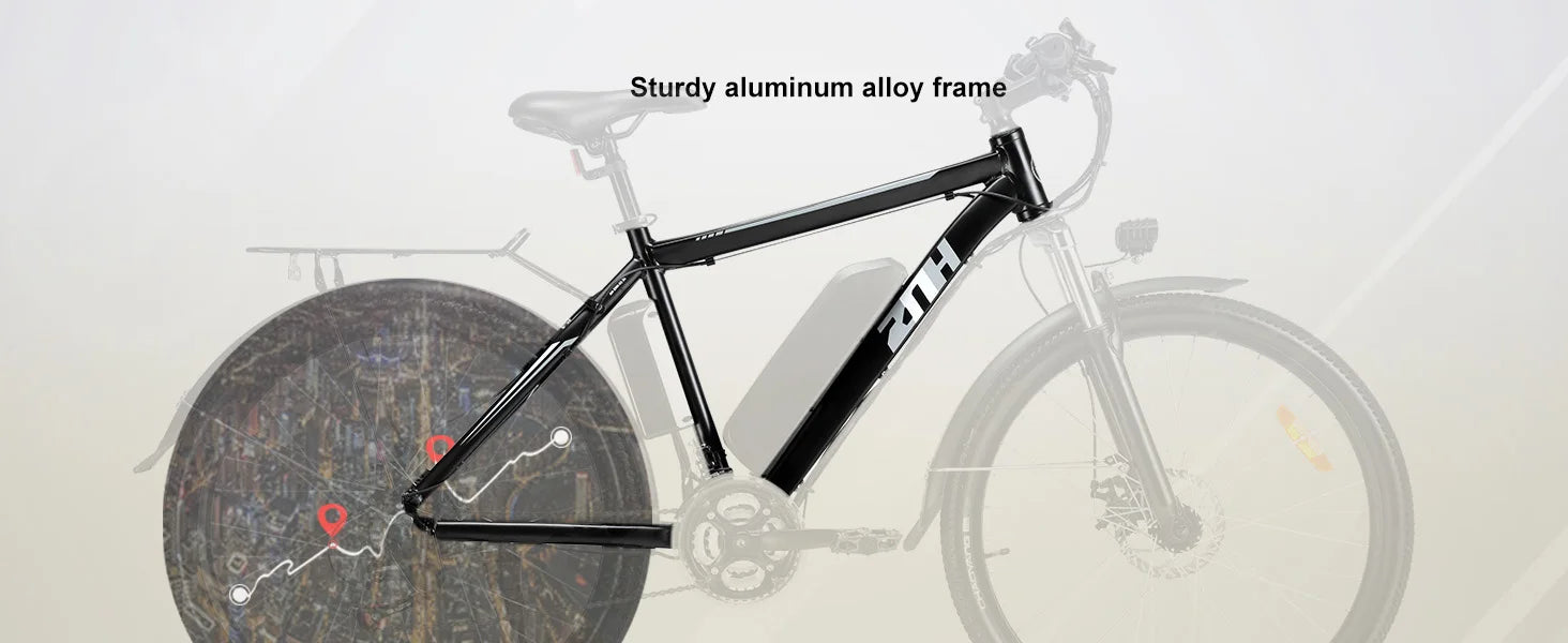 【1 Year Warranty】ZNH 1000W Electric Bike for Adults, 26 inch Electric Mountain Bike with 48V Battery,50Miles 20MPH Ebike,UL 2849