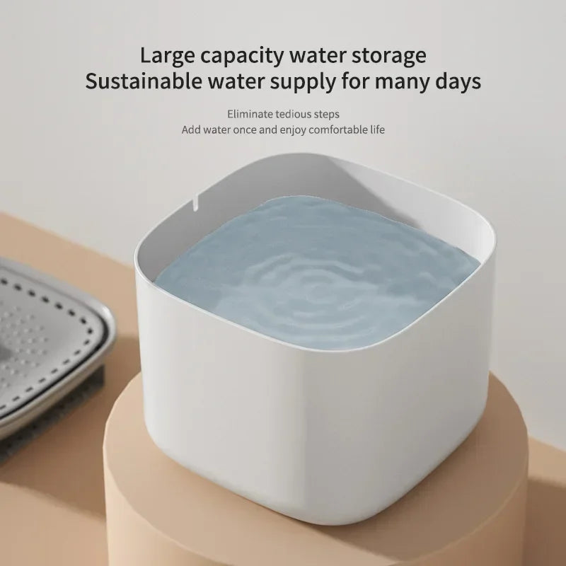 Automatic Pet Drinking Fountain Large Capacity USB Electric Silent Filter
