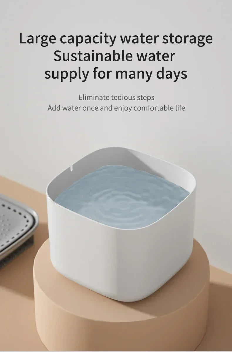 Automatic Pet Drinking Fountain Large Capacity USB Electric Silent Filter