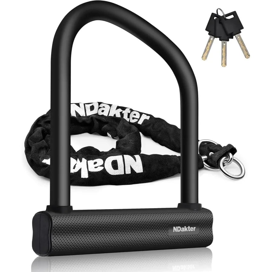 AntiTheft 18mm U Lock and 3 Keys for Secure Protection