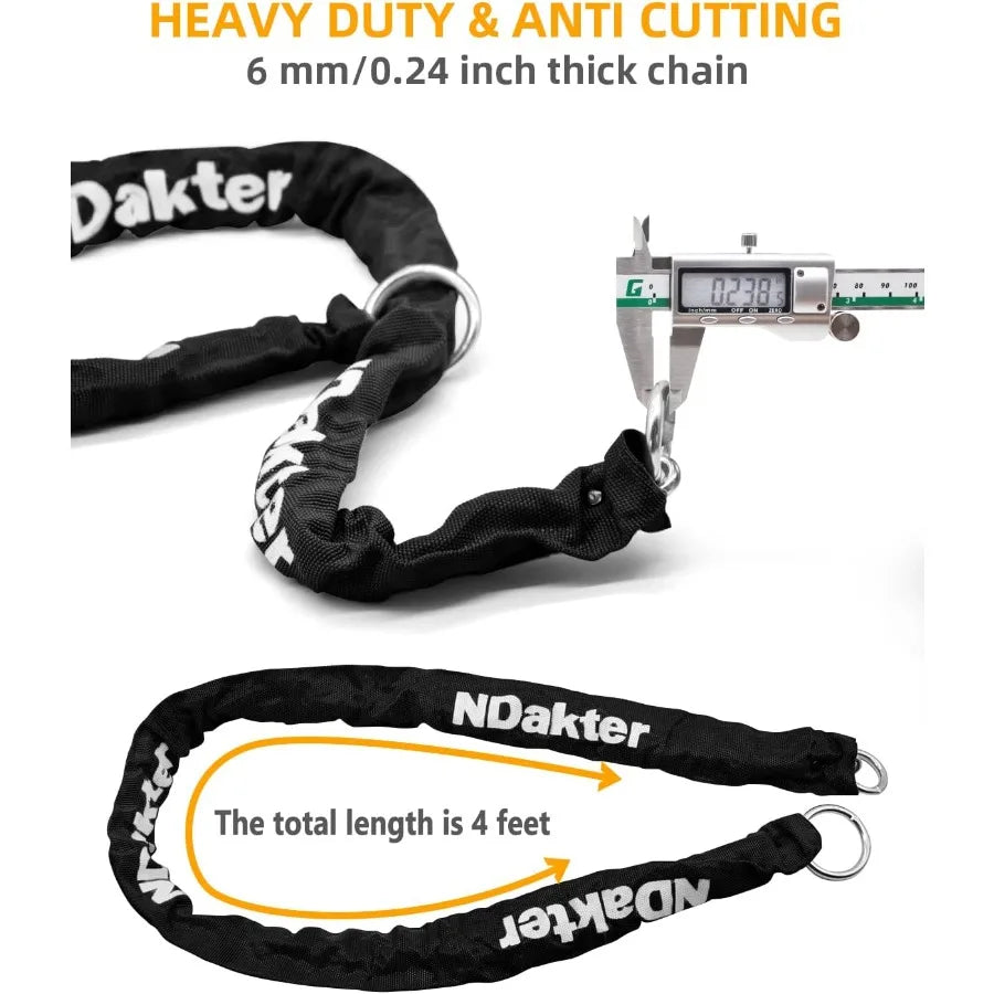 AntiTheft 18mm U Lock and 3 Keys for Secure Protection